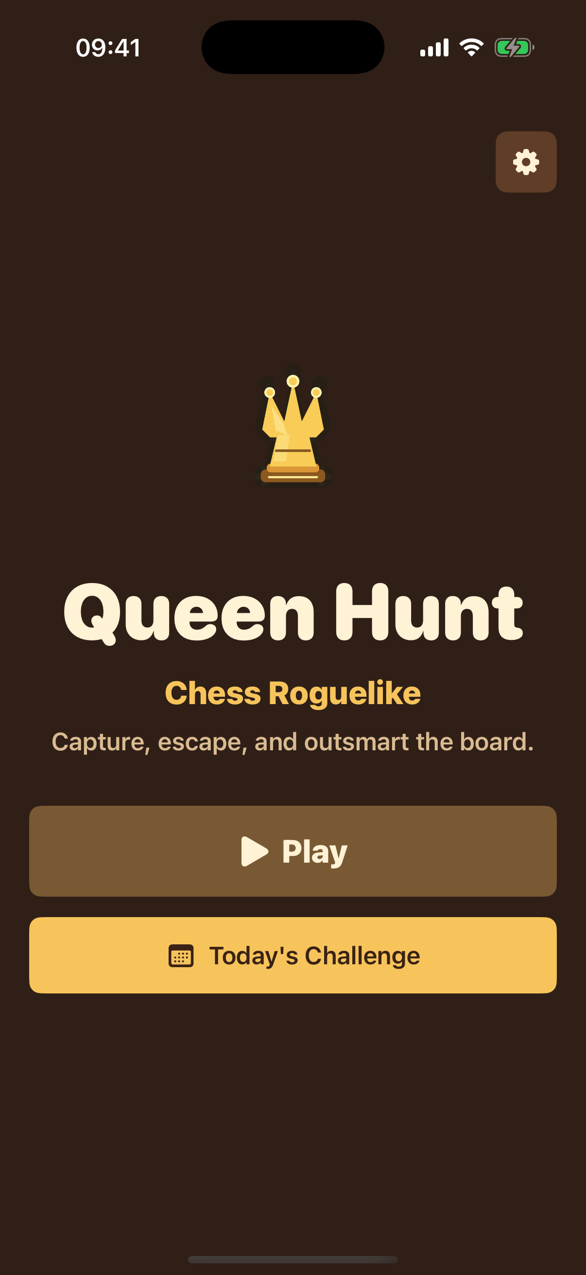 Queen Hunt gameplay screen